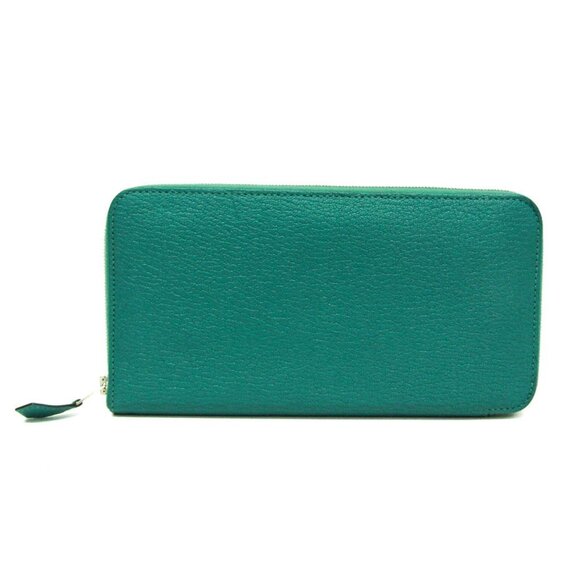 HERMES Green Leather Wallet - Picture 1 of 16